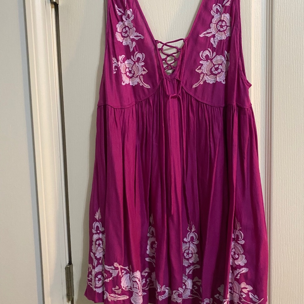 Sleeveless Flowy Free People Mini Dress